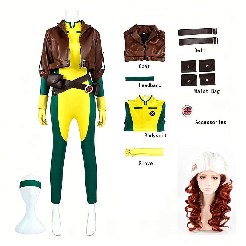 Women Bags Europe - Rogue X-Men 97 Cosplay Full Set
