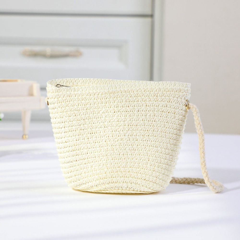 Handmade Woven Girl Flower Str - Woven Straw Bag recension och pris