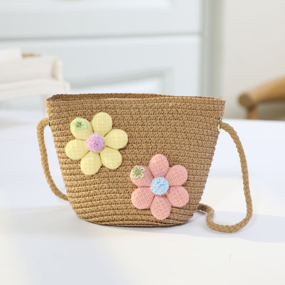 Handmade Woven Girl Flower Str - Woven Straw Bag recension och pris