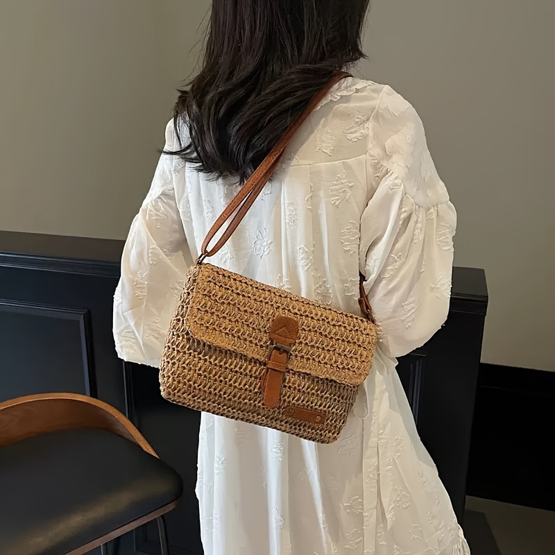 Vintage Vacation-style Woven S - Woven Straw Bag recension och pris