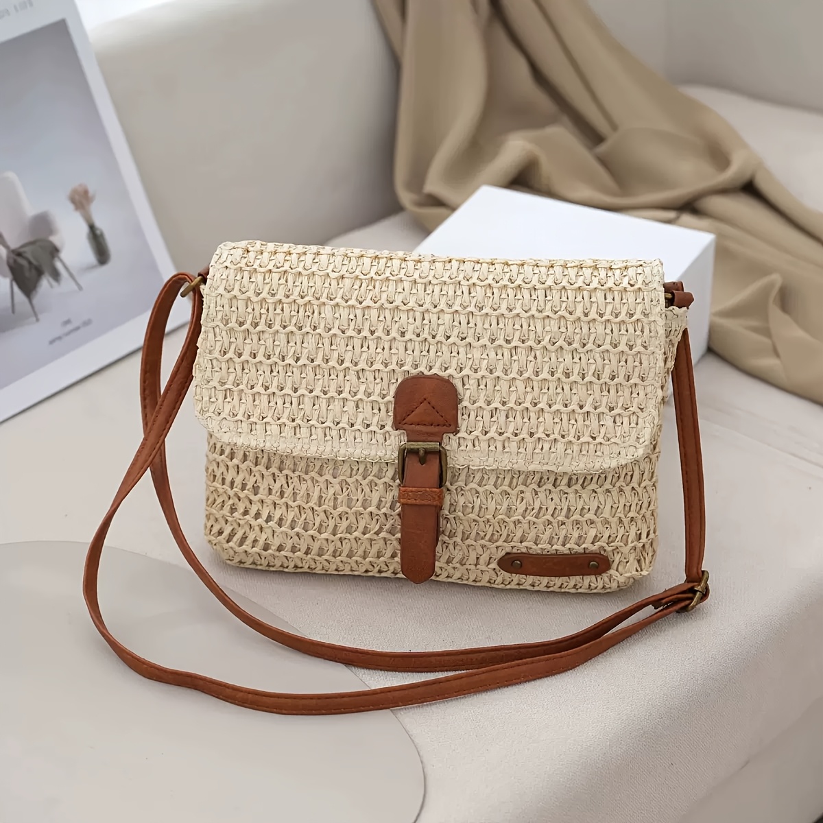 Vintage Vacation-style Woven S - Woven Straw Bag recension och pris