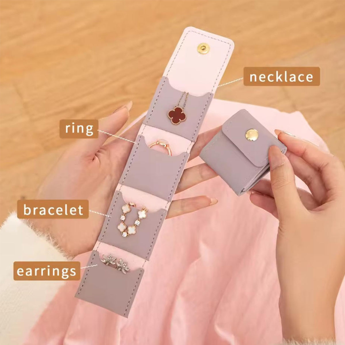 Portable Multi-pocket Jewelry  - Women Bags For Office recension och pris