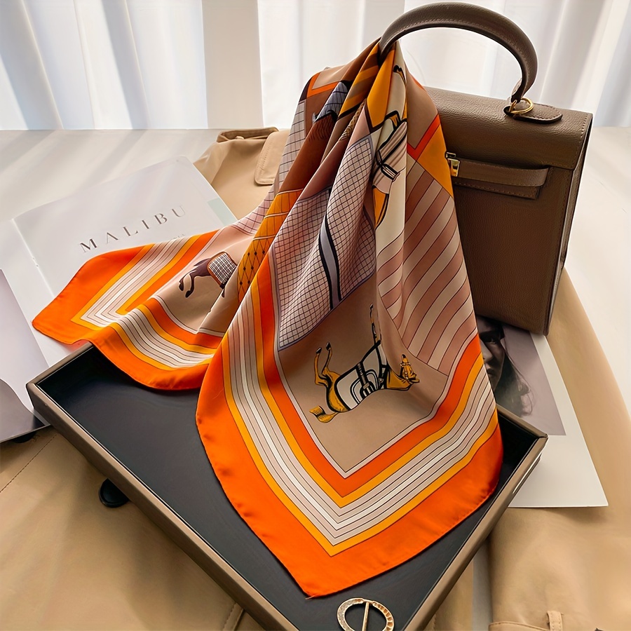Luxury Horse Pattern Silk Squa - Women Bags For Office recension och pris