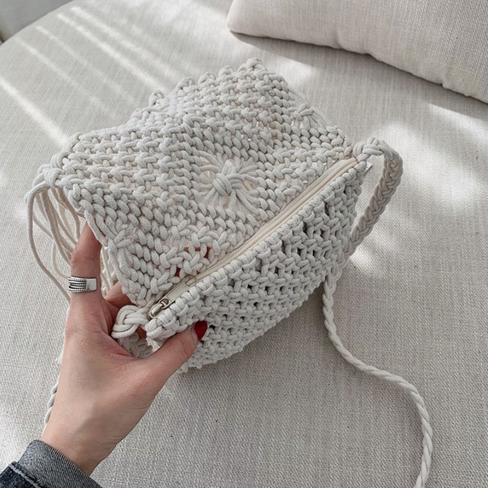 Retro Ethnic Style Woven Straw - Woven Straw Bag recension och pris