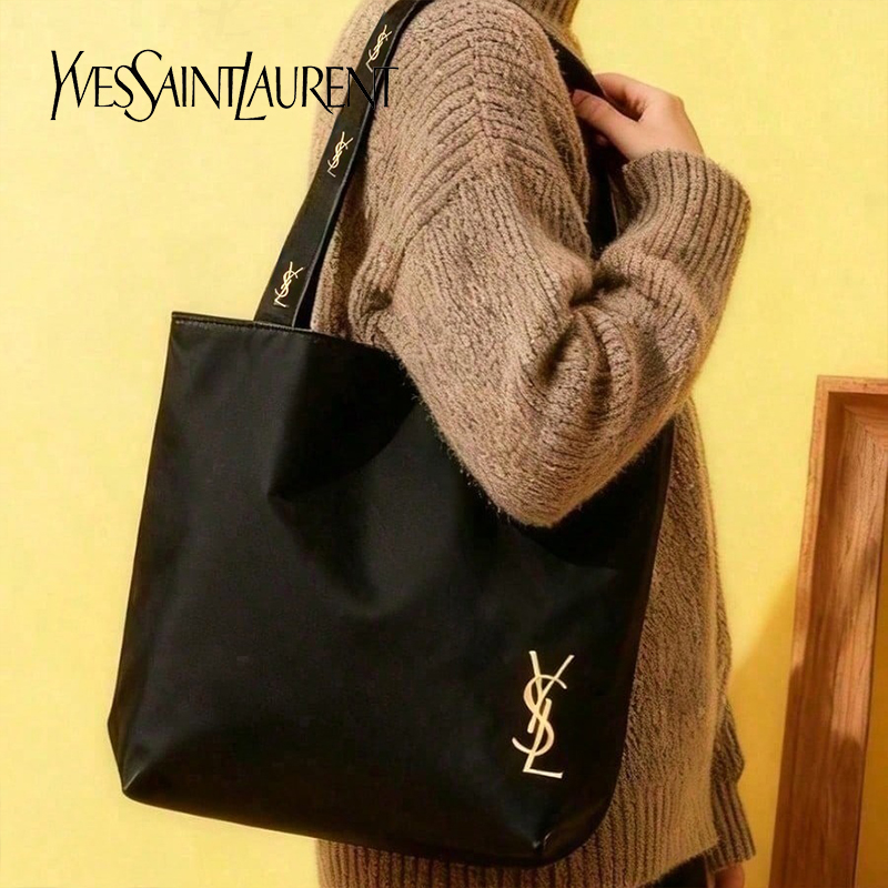 YSL Saint Laurent Black Canvas - Women'S Ysl Bags Tote recension och pris