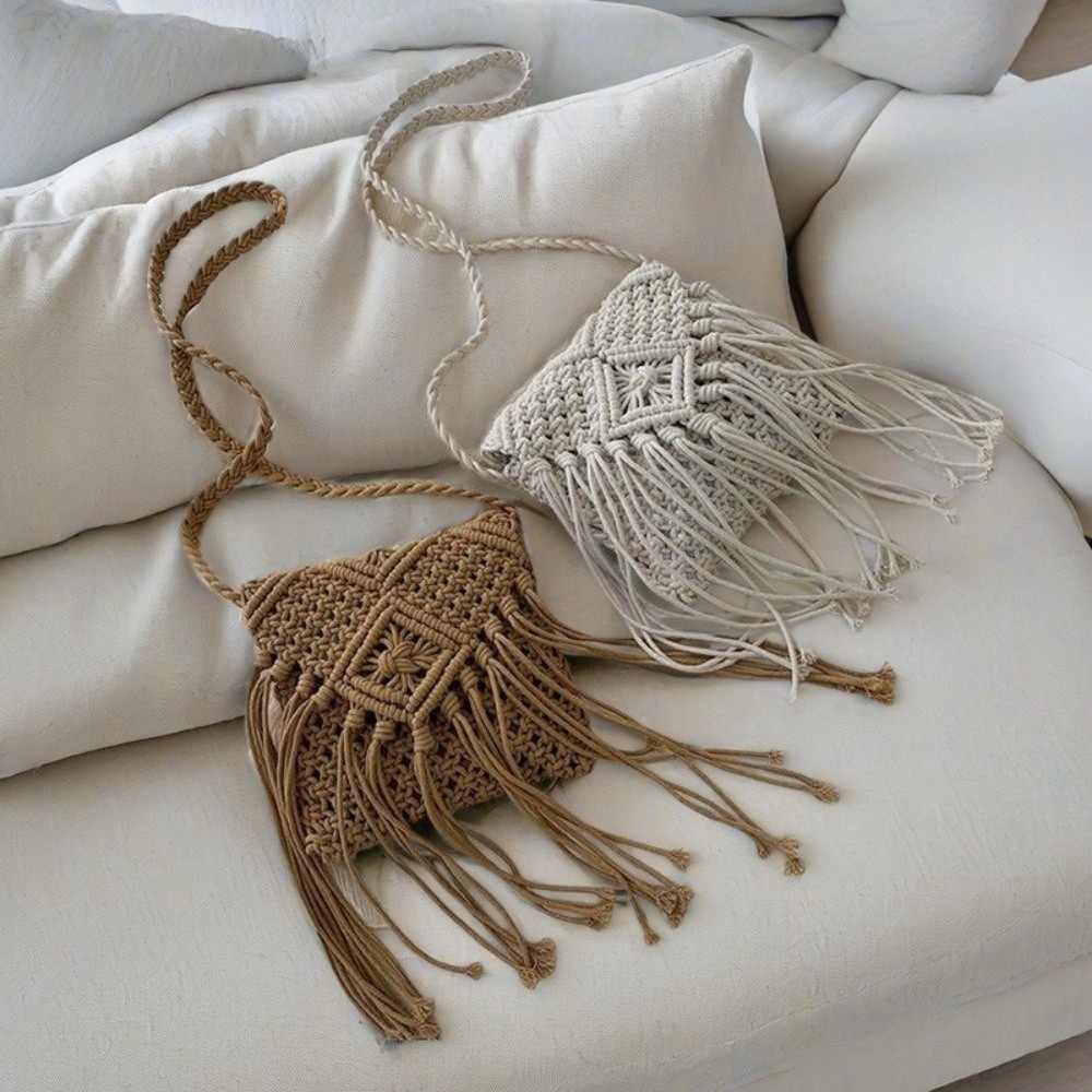 Ethnic Style Woven Straw Bag S - Woven Straw Bag recension och pris