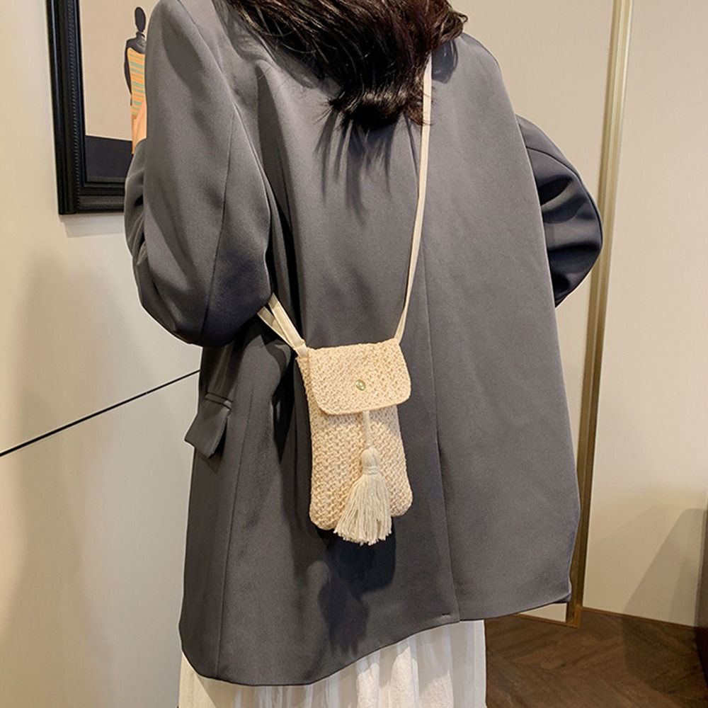 Portable Weaving Straw Woven H - Woven Straw Bag recension och pris
