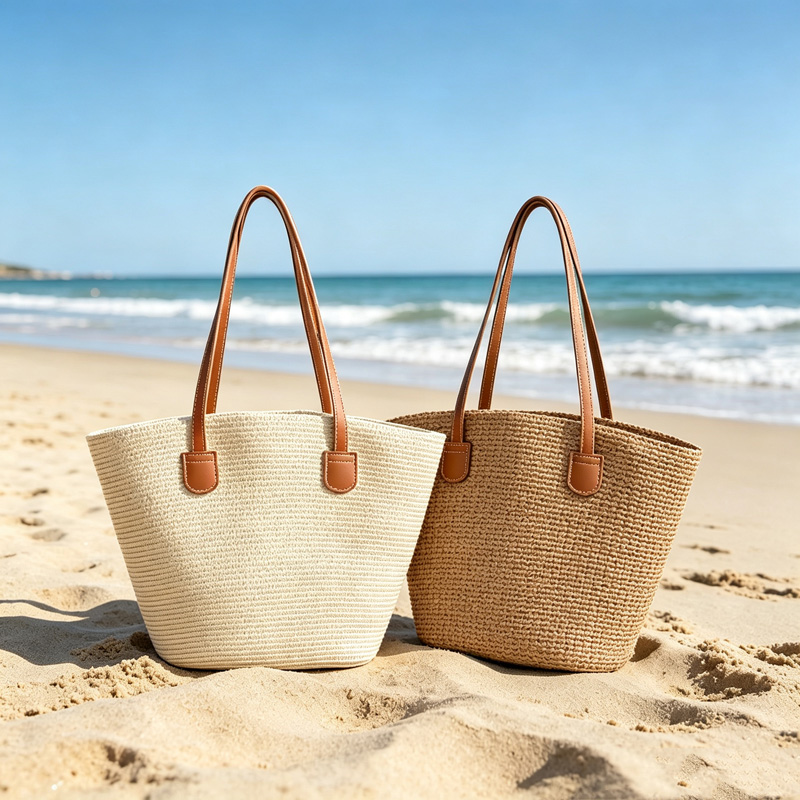 CLAREGQI  Women's Solid Color  - Woven Straw Bag recension och pris