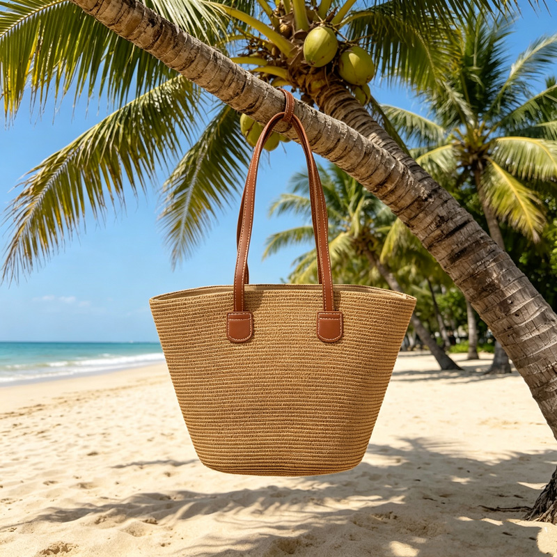 CLAREGQI  Women's Solid Color  - Woven Straw Bag recension och pris