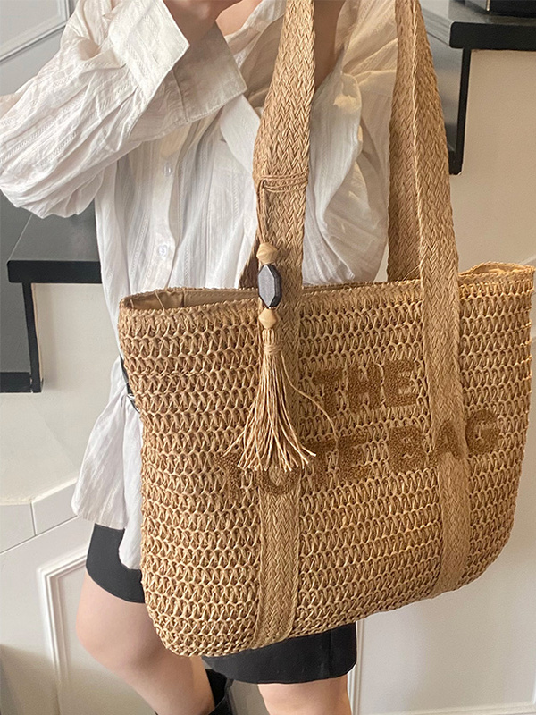 Summer Beach Travel Large Capa - Woven Straw Bag recension och pris