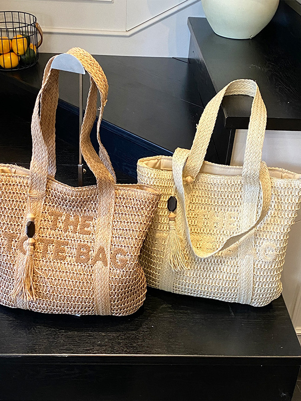 Summer Beach Travel Large Capa - Woven Straw Bag recension och pris