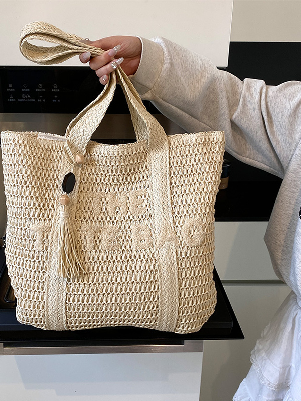 Summer Beach Travel Large Capa - Woven Straw Bag recension och pris