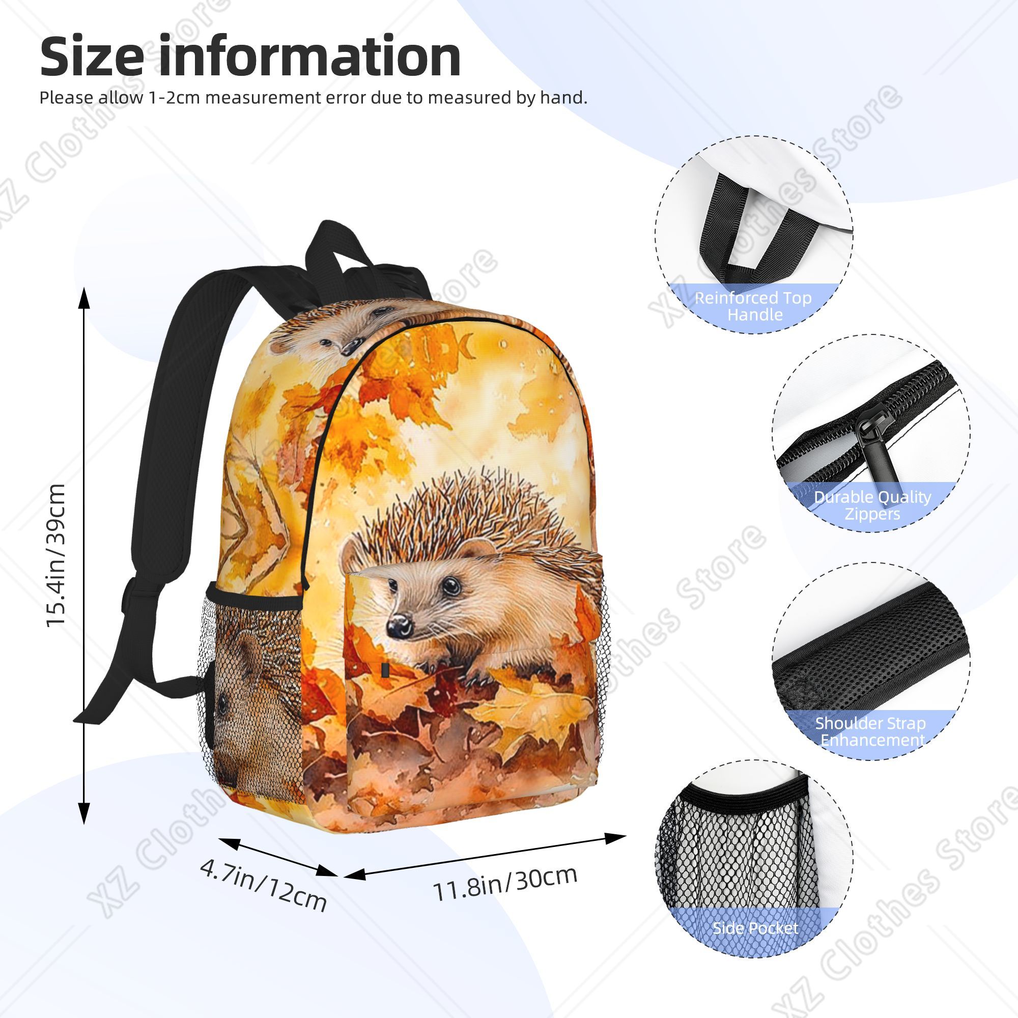 Hedgehogs Autumn Leaves Design - Women Bags Designer Sale recension och pris