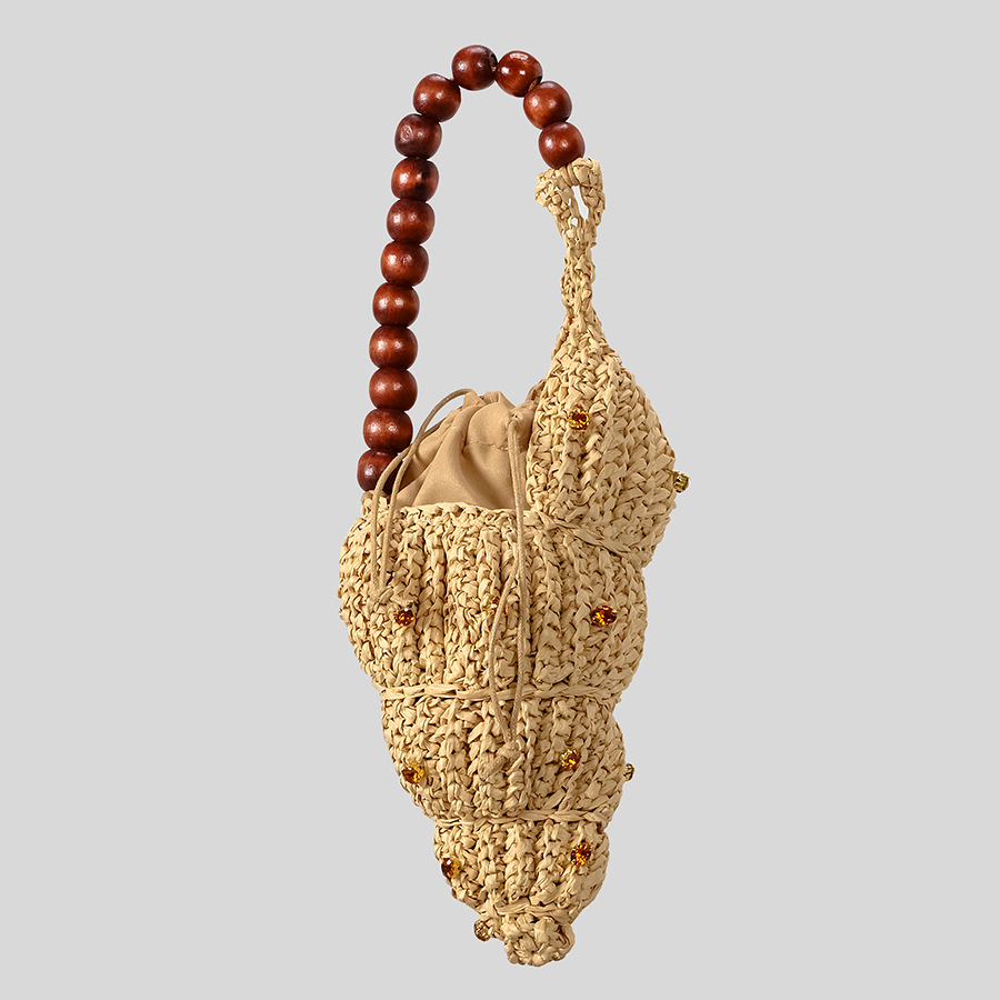 Creative Diamonds Conch Design - Woven Straw Bag recension och pris