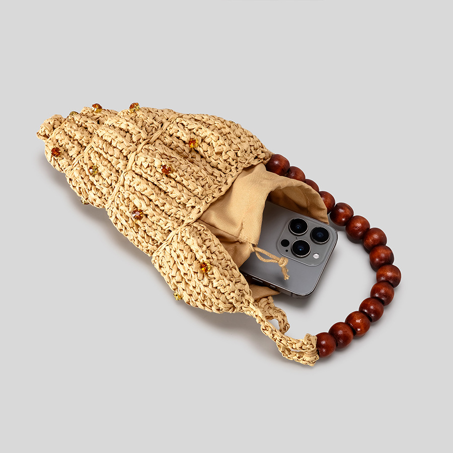 Creative Diamonds Conch Design - Woven Straw Bag recension och pris
