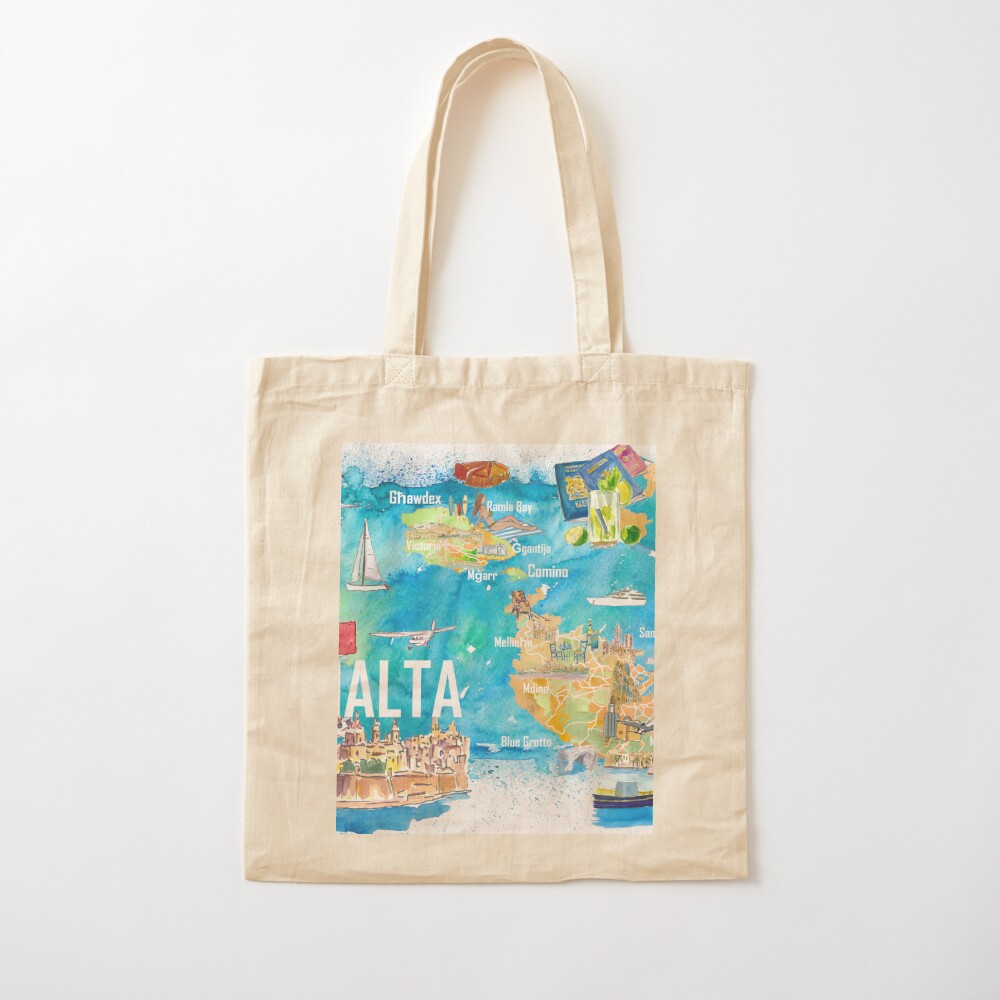 Malta Illustrated Island Trave - Women Bags Malta recension och pris