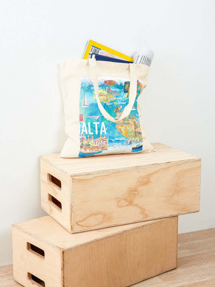 Malta Illustrated Island Trave - Women Bags Malta recension och pris